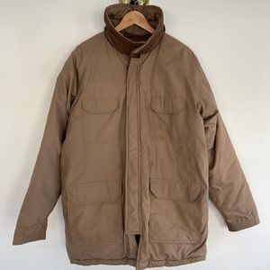 Cocoa Brown Tulip Puffer Coat Large